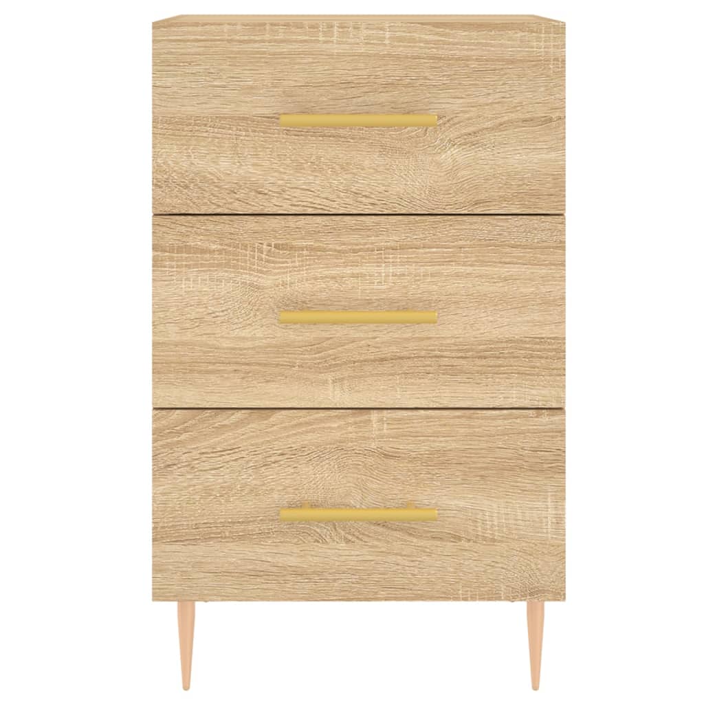Mesa de cabeceira 40x40x66 cm derivados madeira carvalho sonoma