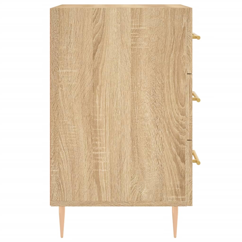 Mesa de cabeceira 40x40x66 cm derivados madeira carvalho sonoma