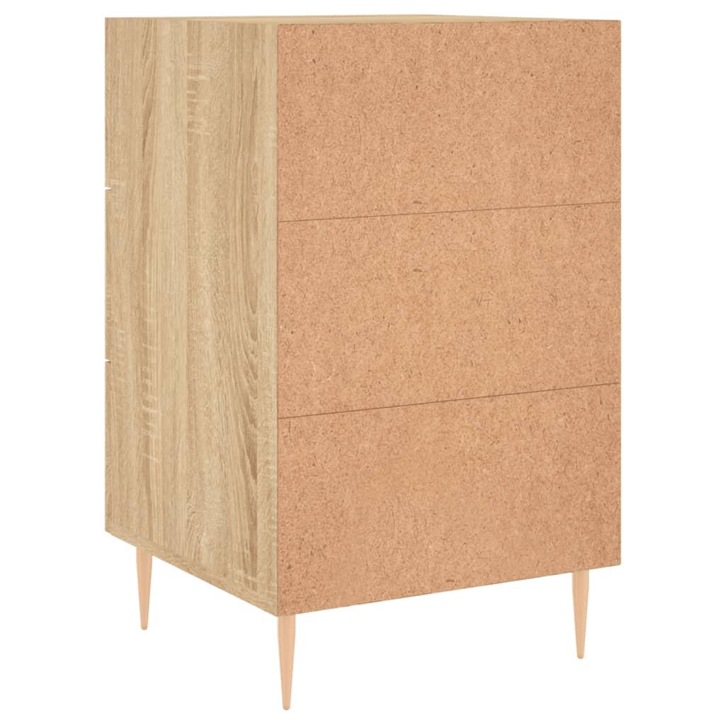 Mesa de cabeceira 40x40x66 cm derivados madeira carvalho sonoma