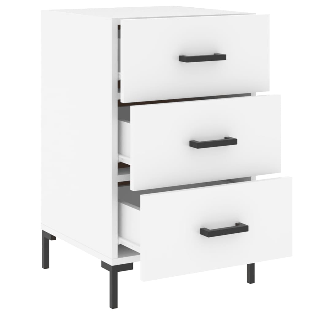 Mesa de cabeceira 40x40x66 cm derivados de madeira branco