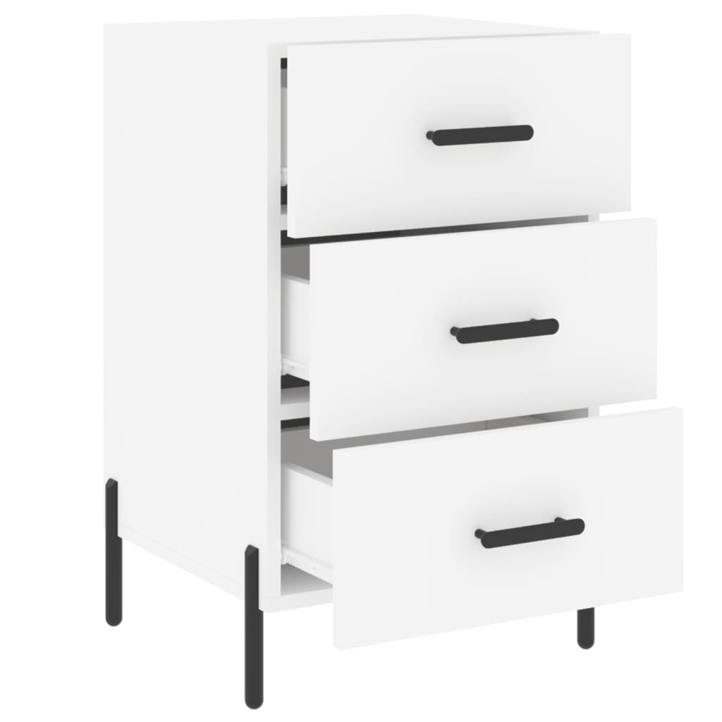 Mesa de cabeceira 40x40x66 cm derivados de madeira branco