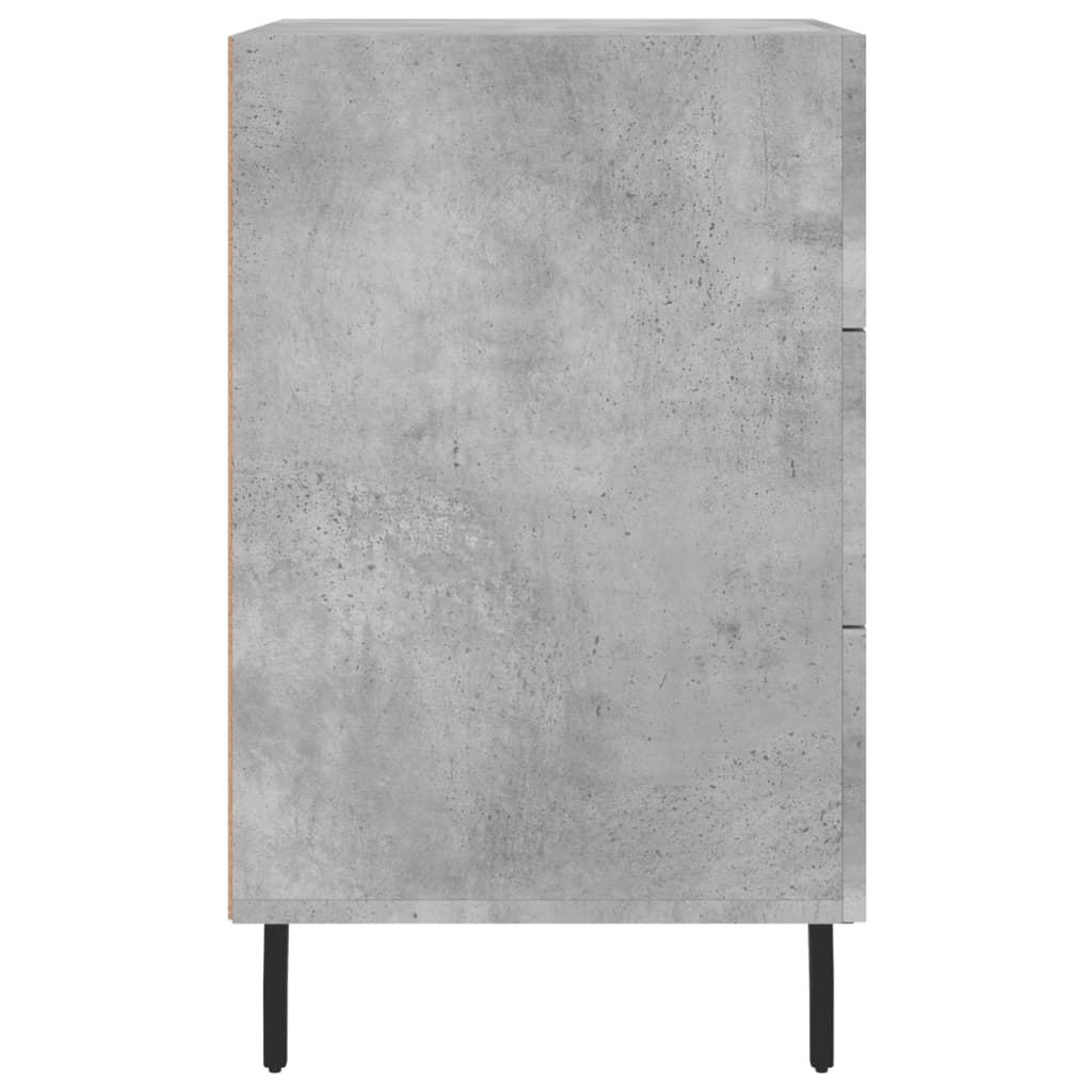 Mesa de cabeceira 40x40x66 cm derivados madeira cinza cimento