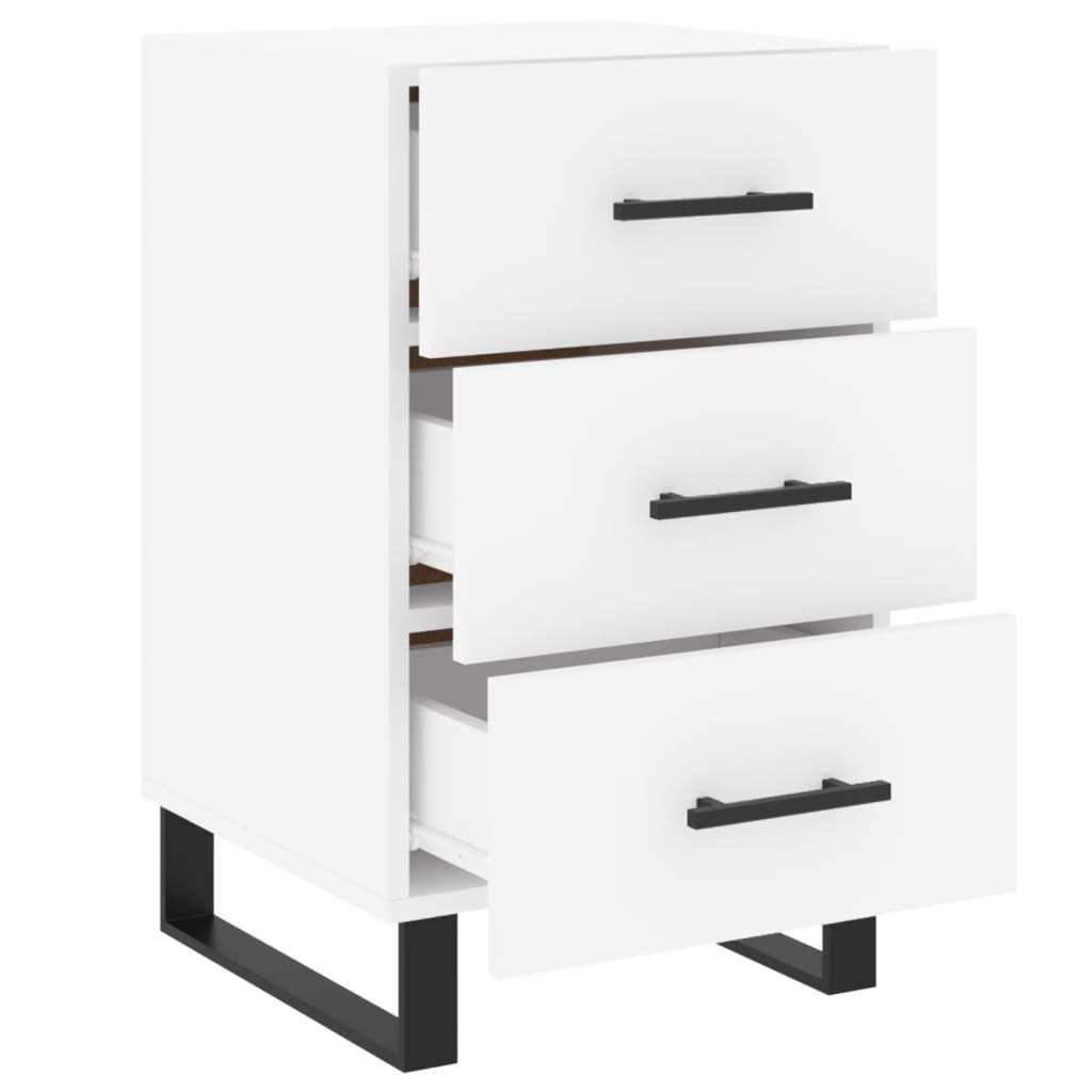 Mesa de cabeceira 40x40x66 cm derivados de madeira branco