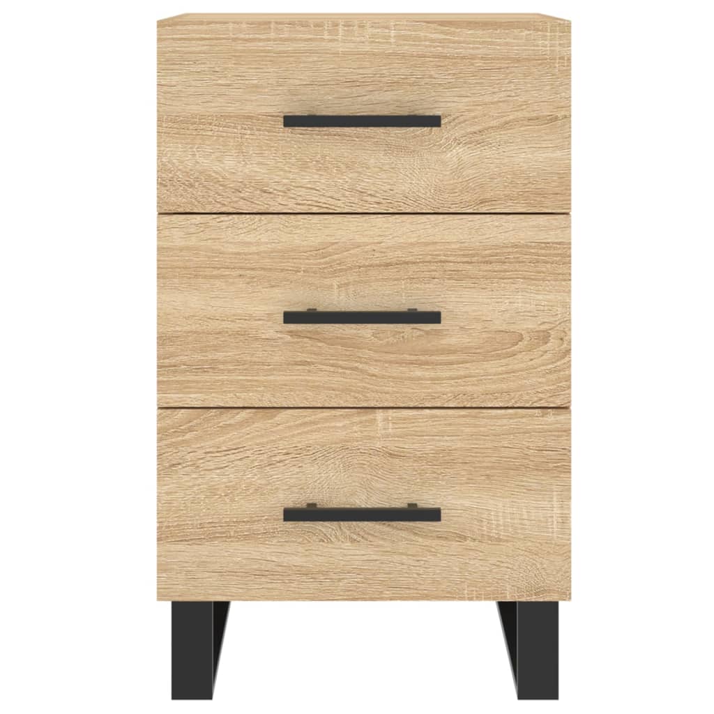 Mesa de cabeceira 40x40x66 cm derivados madeira carvalho sonoma