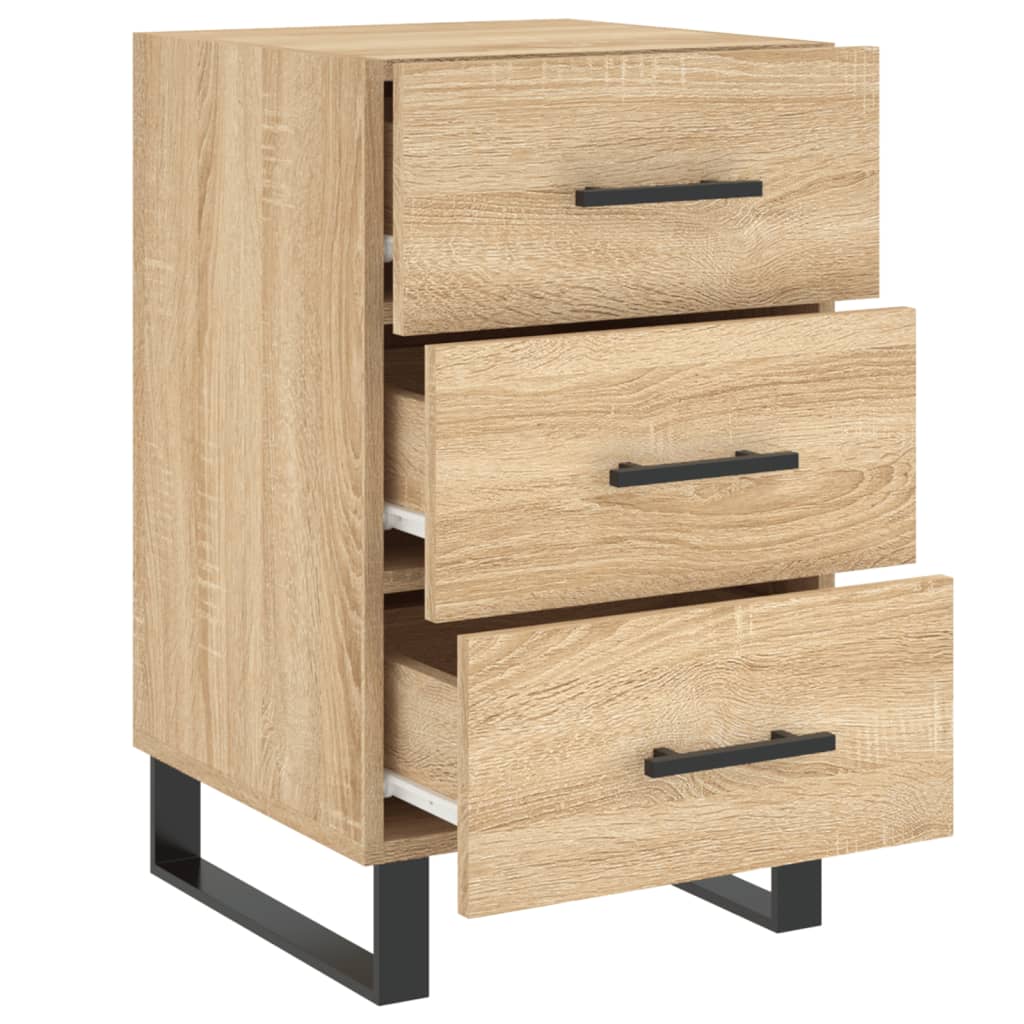 Mesa de cabeceira 40x40x66 cm derivados madeira carvalho sonoma