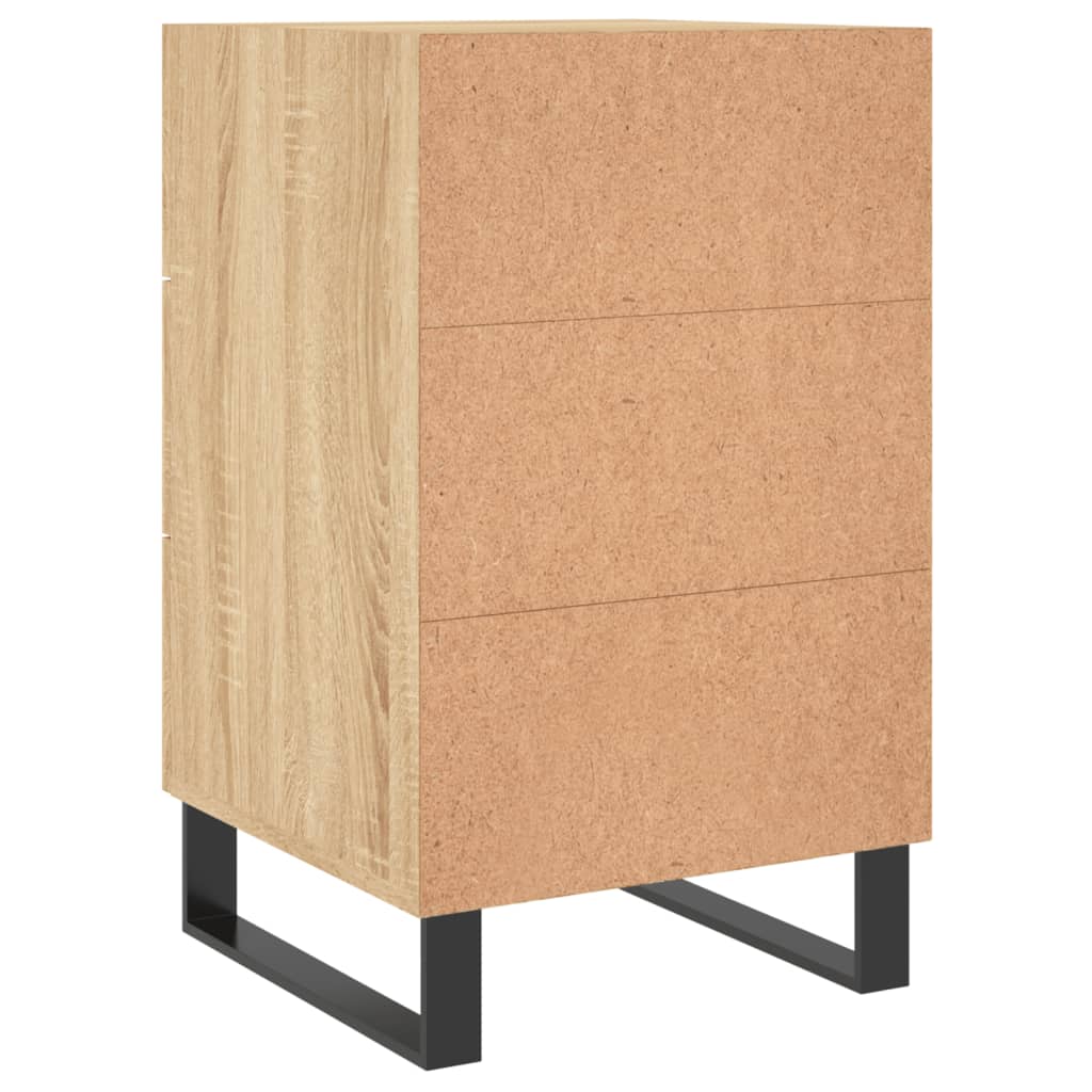 Mesa de cabeceira 40x40x66 cm derivados madeira carvalho sonoma