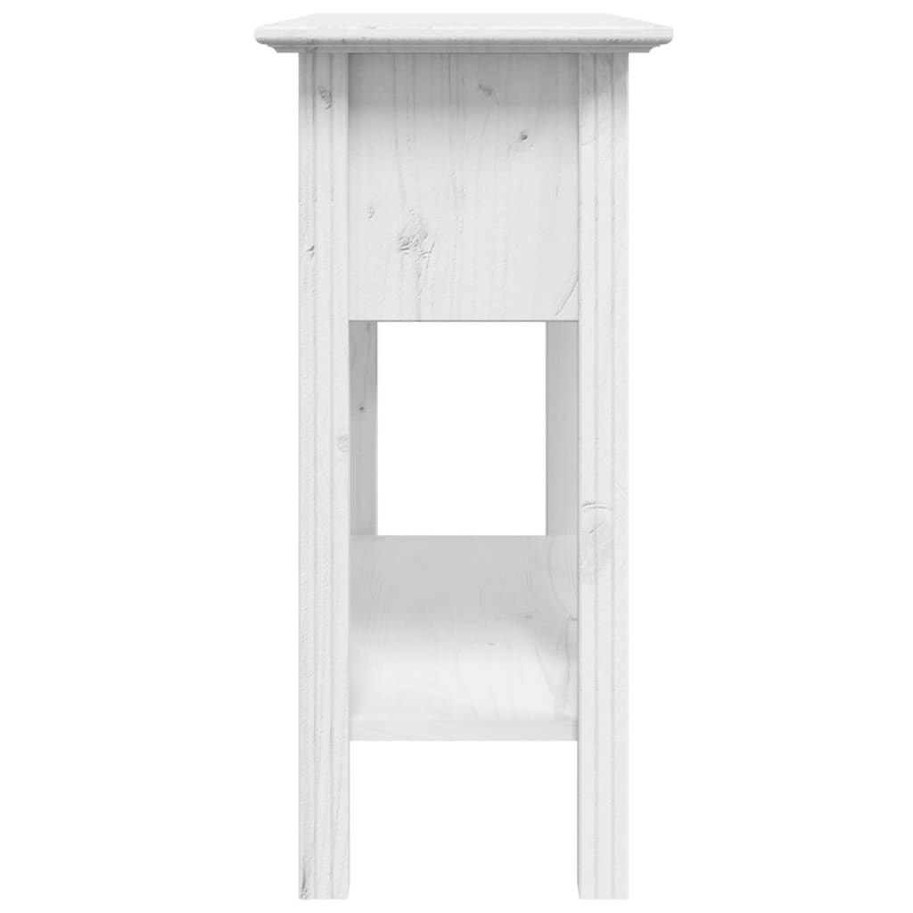 Mesa consola BODO 91x35x74 cm madeira de pinho maciça branco