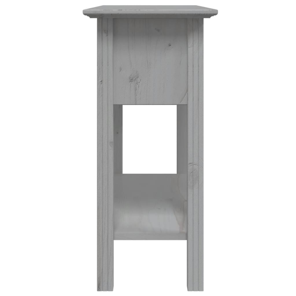 Mesa consola BODO 91x35x74 cm madeira de pinho maciça cinzento