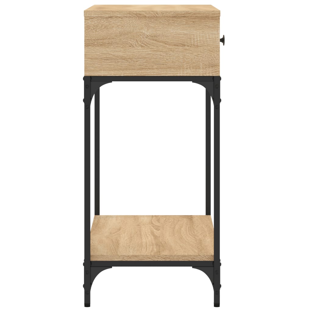 Mesa consola 75x34,5x75 cm derivados de madeira carvalho sonoma