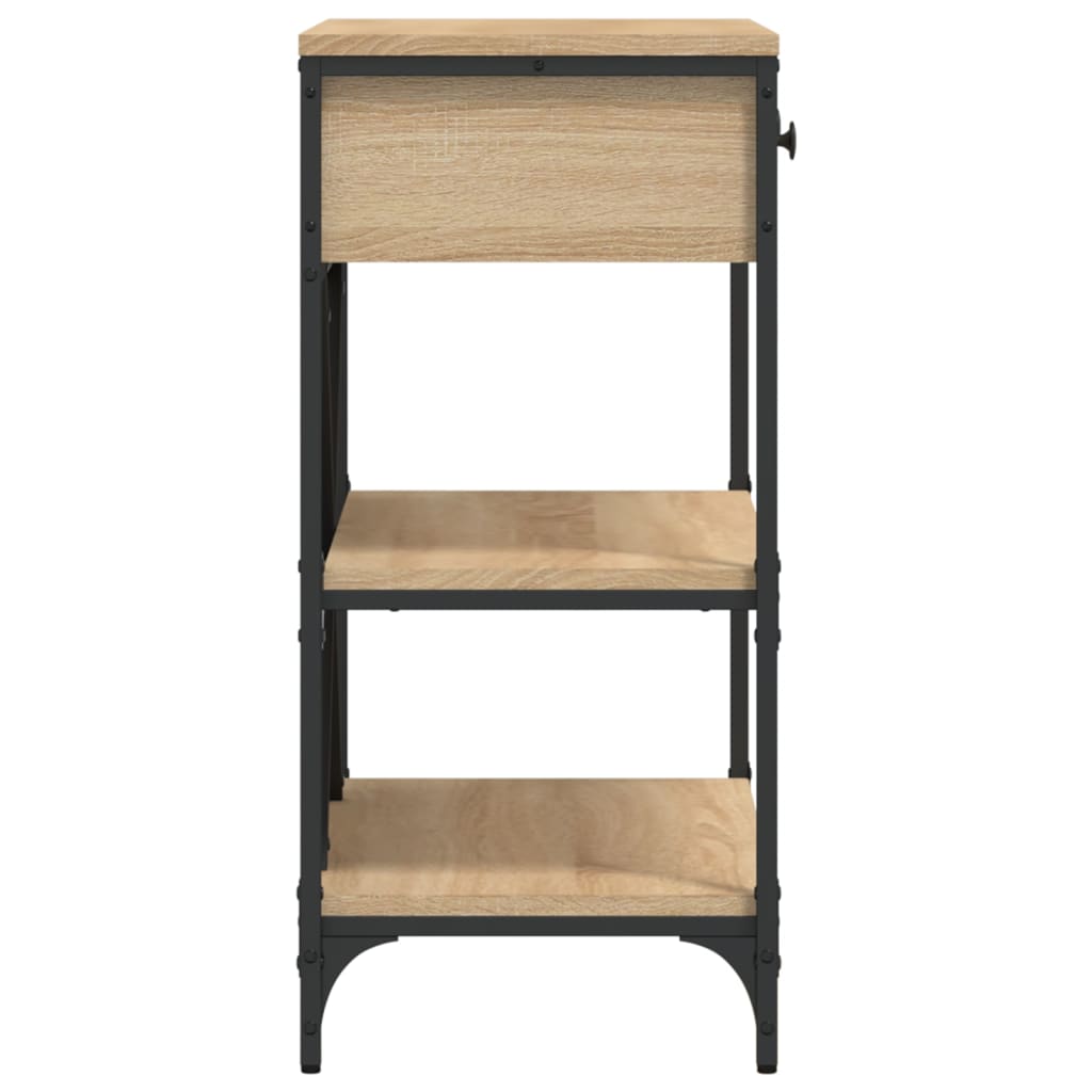 Mesa consola 75x34,5x75 cm derivados de madeira carvalho sonoma