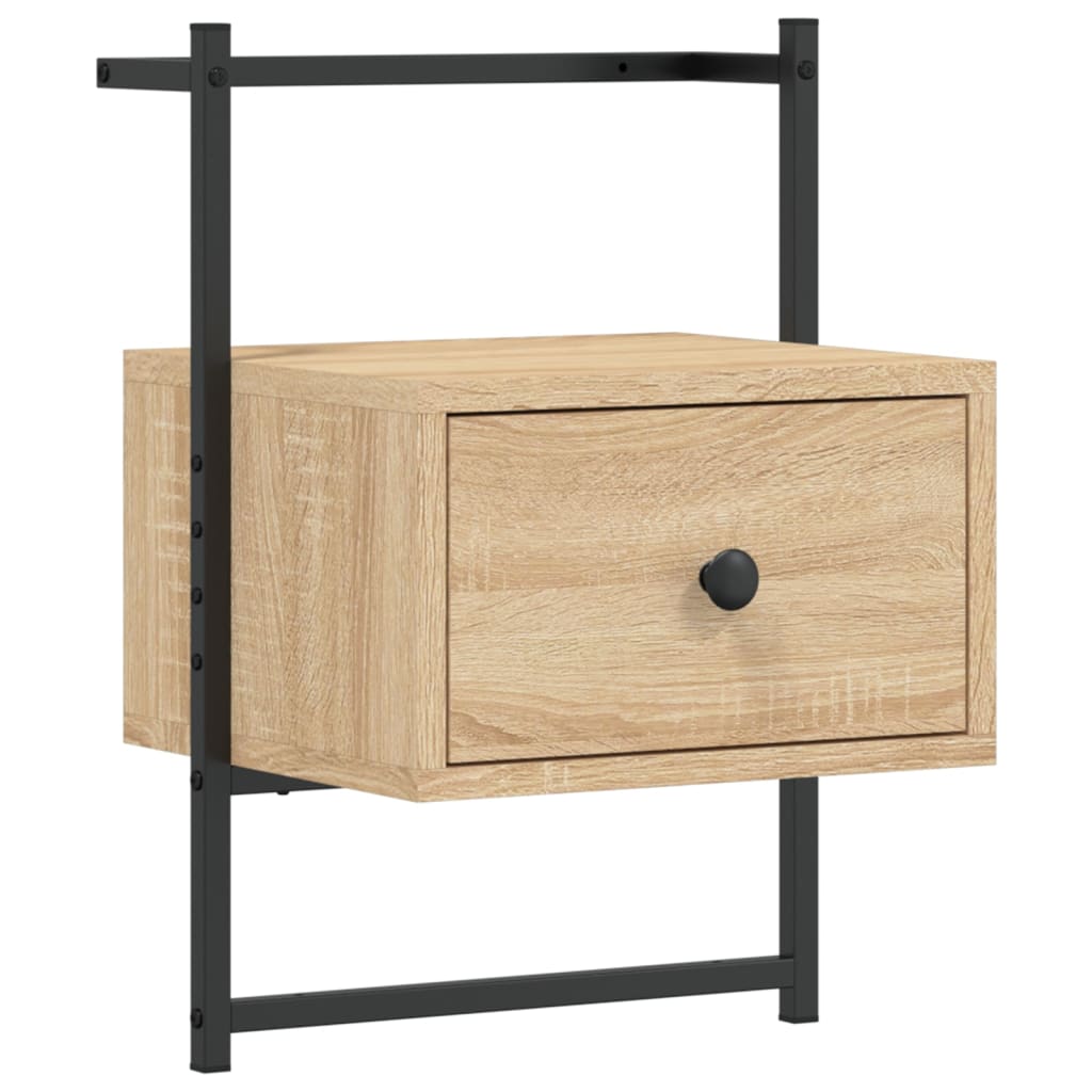 Mesas cabeceira 2 pcs 35x30x51cm deriv. madeira carvalho sonoma