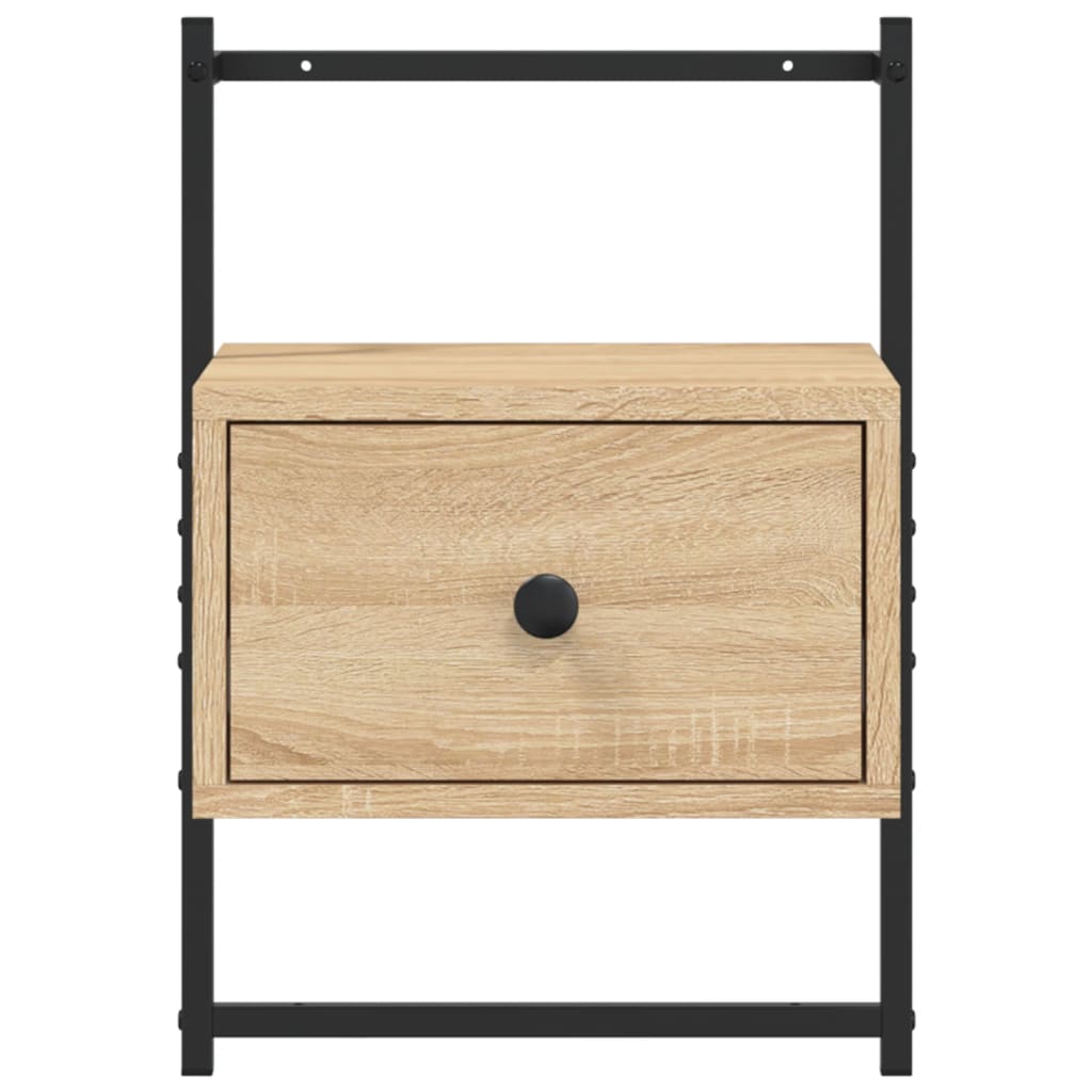 Mesas cabeceira 2 pcs 35x30x51cm deriv. madeira carvalho sonoma