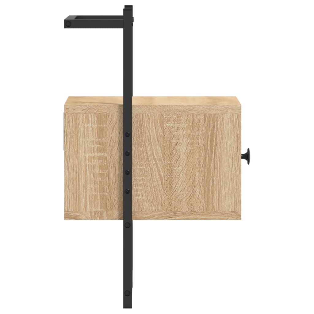Mesas cabeceira 2 pcs 35x30x51cm deriv. madeira carvalho sonoma