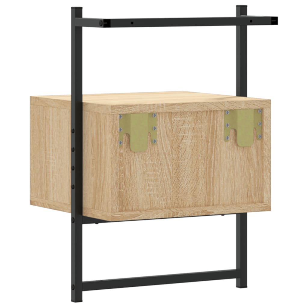 Mesas cabeceira 2 pcs 35x30x51cm deriv. madeira carvalho sonoma