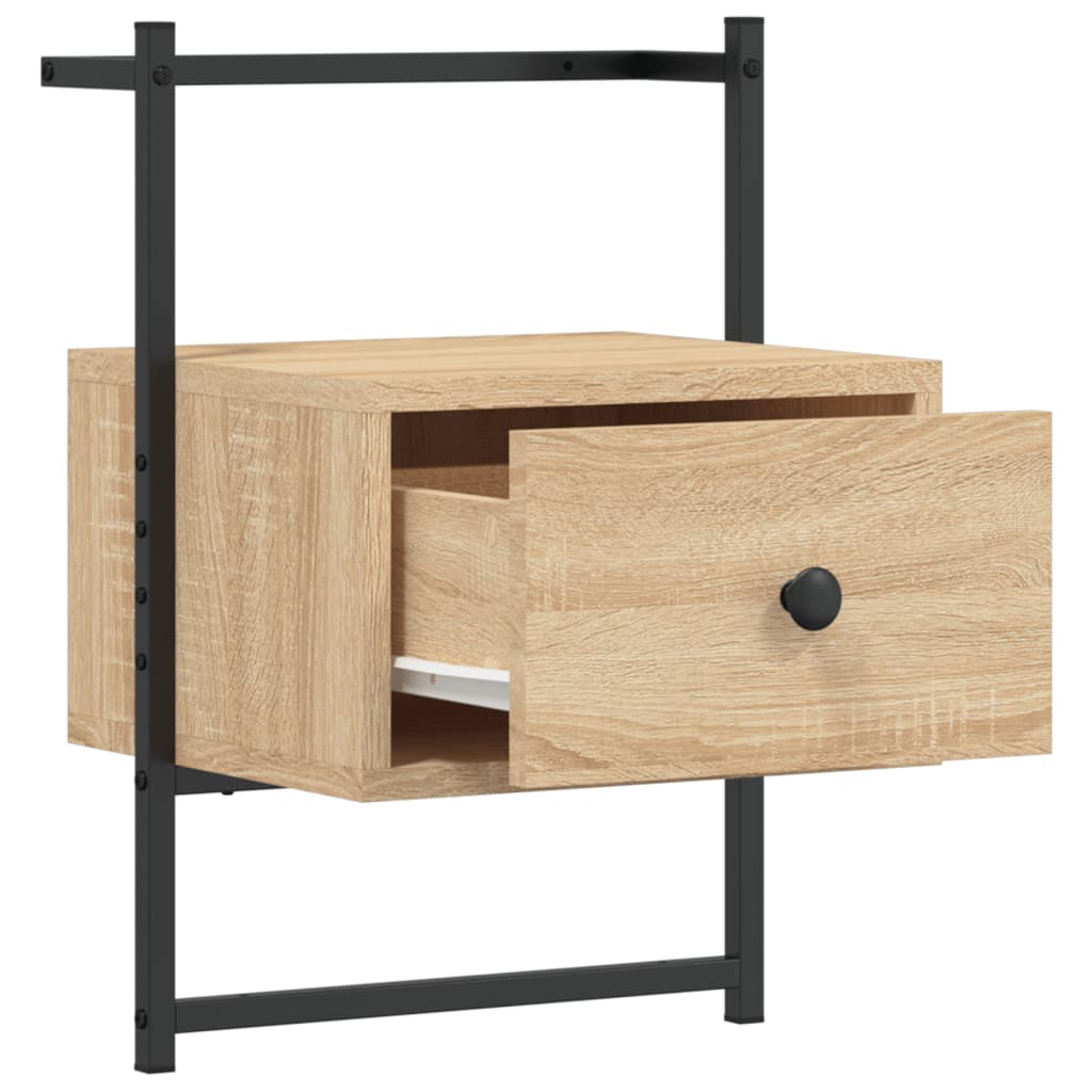 Mesas cabeceira 2 pcs 35x30x51cm deriv. madeira carvalho sonoma