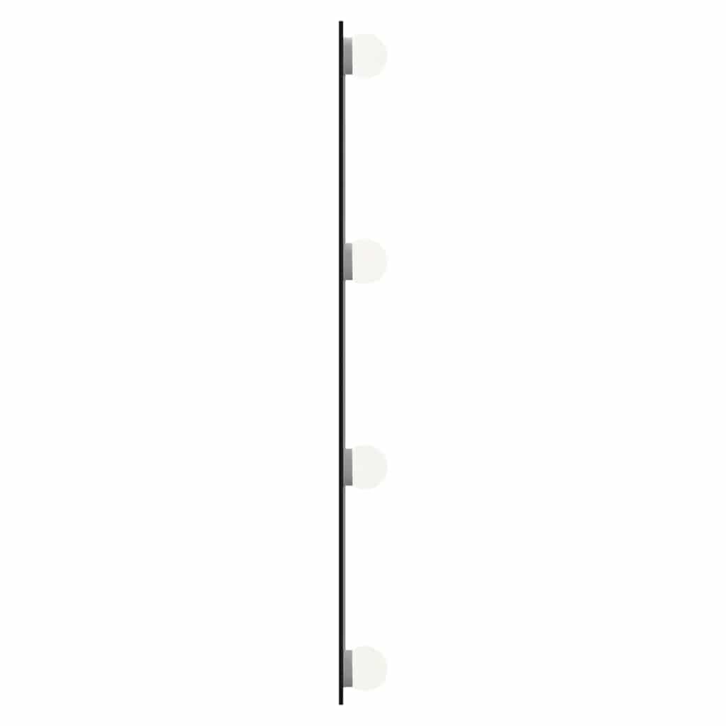 Espelho de parede retangular com luzes LED 30x60 cm vidro