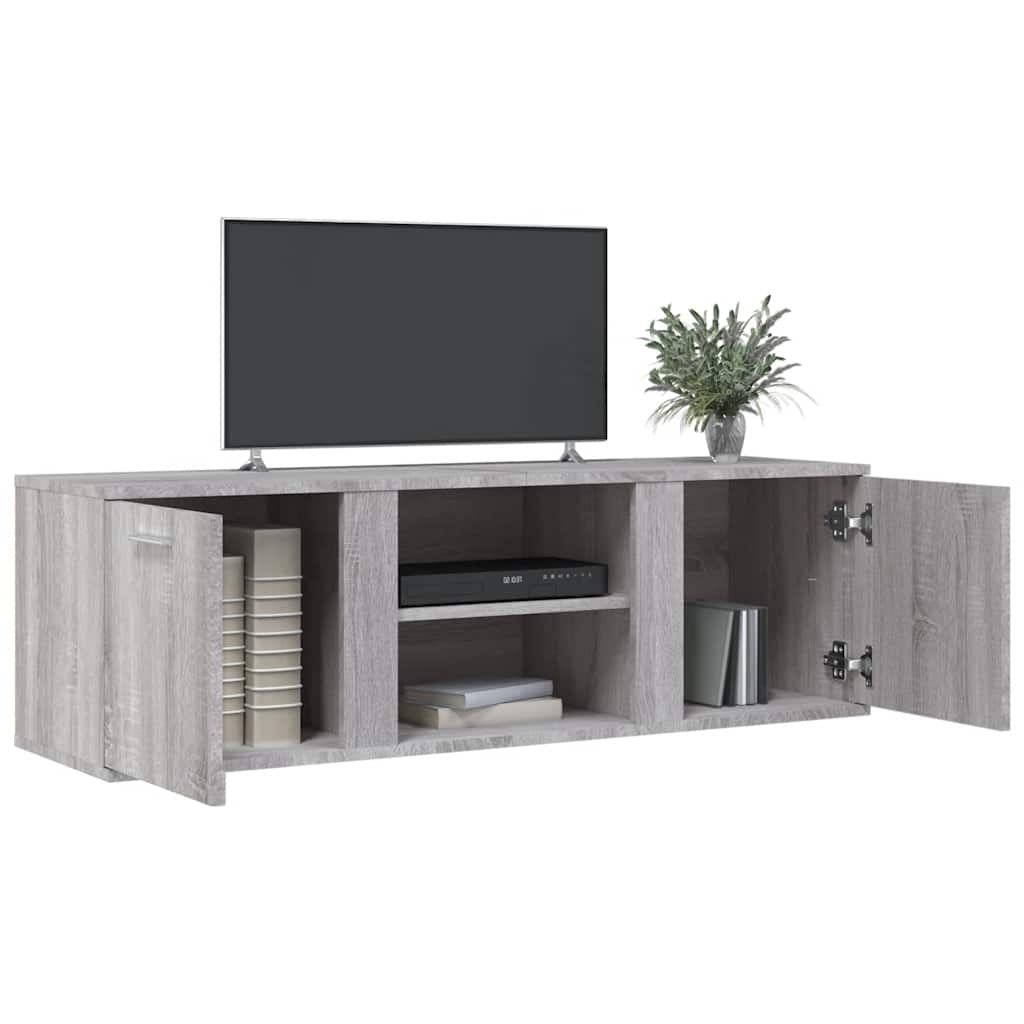 Móvel de TV 120x34x37 cm derivados de madeira cinzento sonoma
