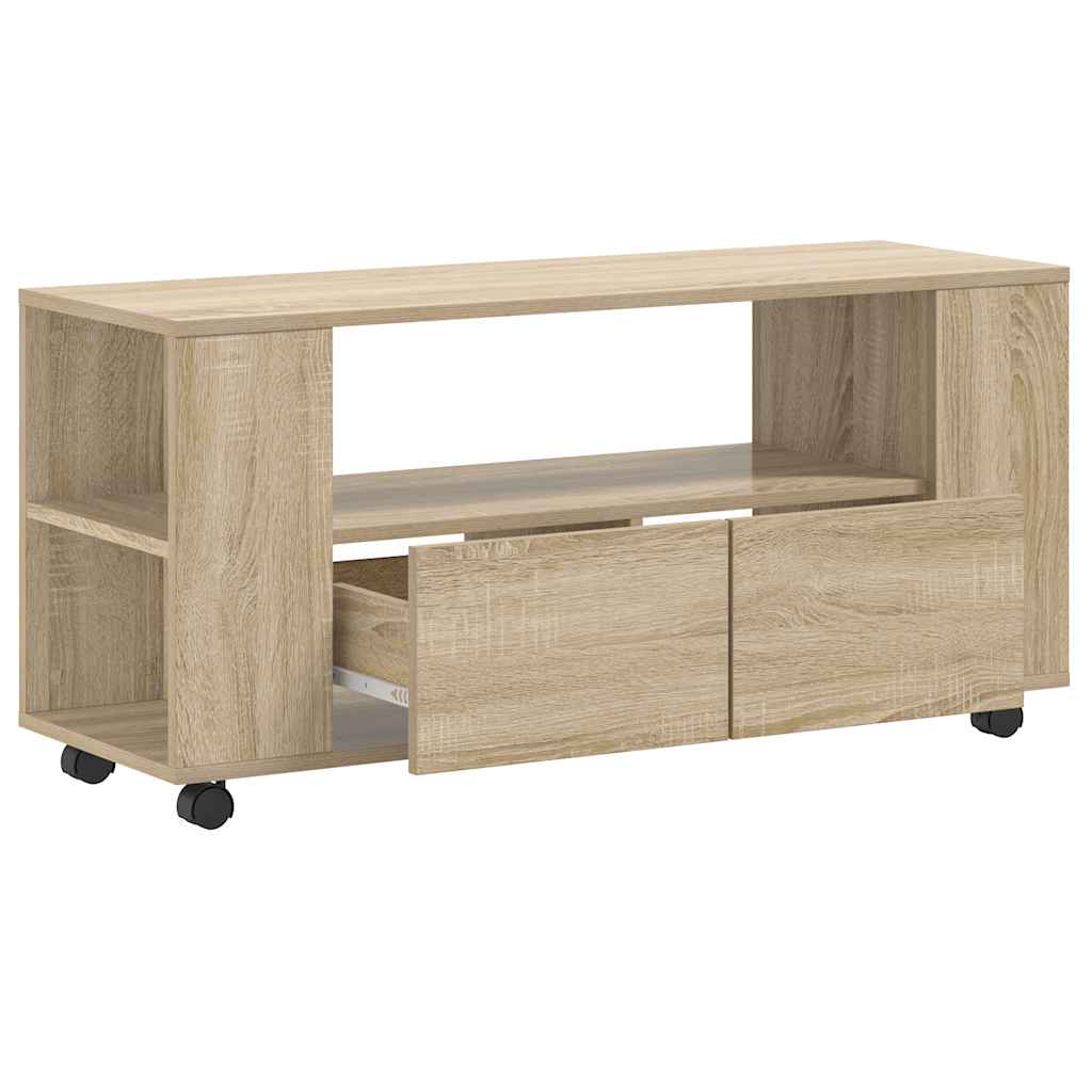 Móvel de TV 102x34,5x43 cm derivados de madeira carvalho sonoma