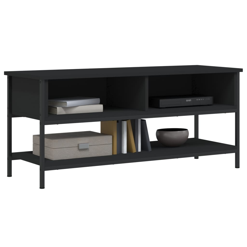 Móvel de TV 100x35x45 cm derivados de madeira preto