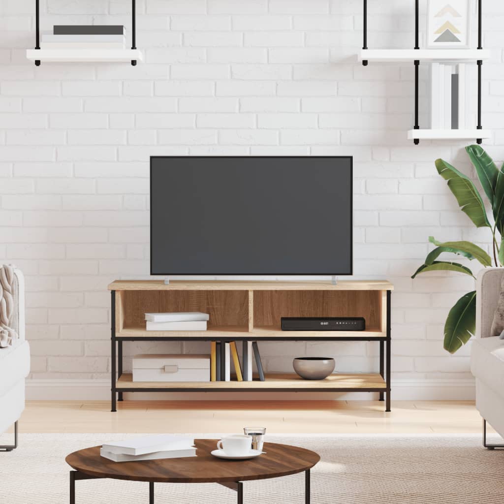 Móvel de TV Carvalho Sonoma 100x35x45 cm Madeira Engenheirada