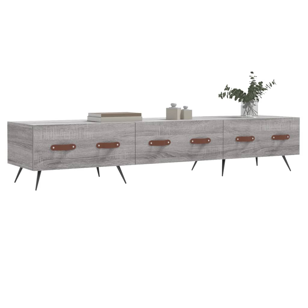 Móvel de TV 150x36x30 cm derivados de madeira cinzento sonoma