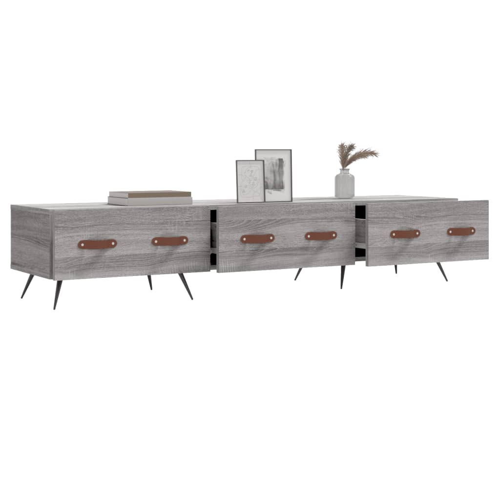 Móvel de TV 150x36x30 cm derivados de madeira cinzento sonoma