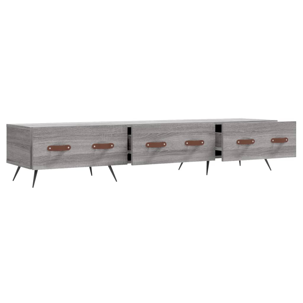 Móvel de TV 150x36x30 cm derivados de madeira cinzento sonoma