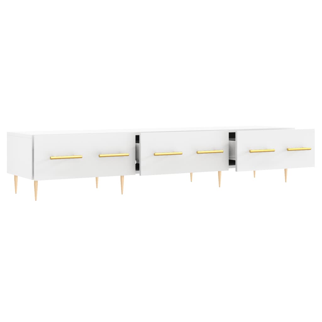 Móvel de TV 150x36x30 cm derivados de madeira branco