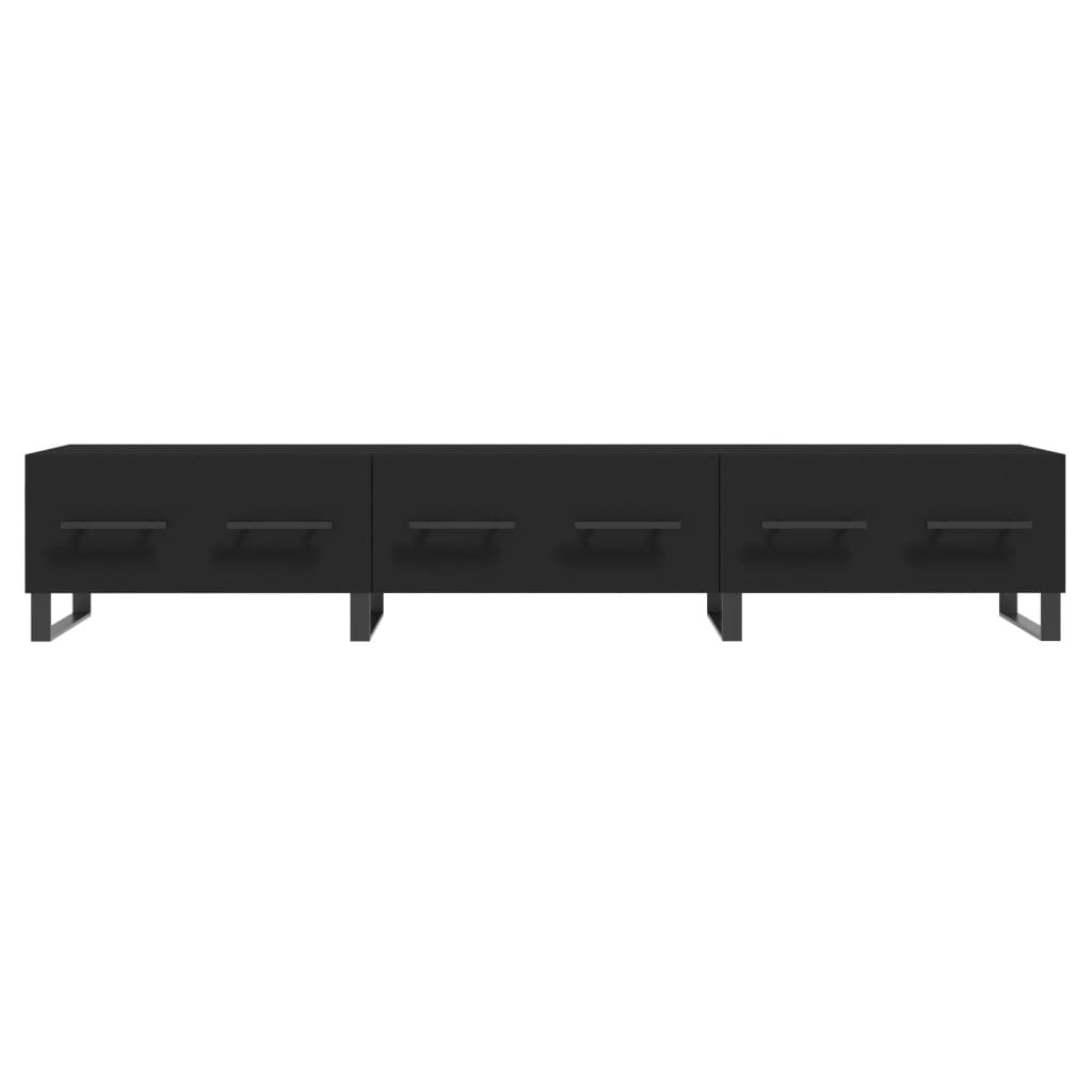 Móvel de TV 80x36x50 cm derivados de madeira preto