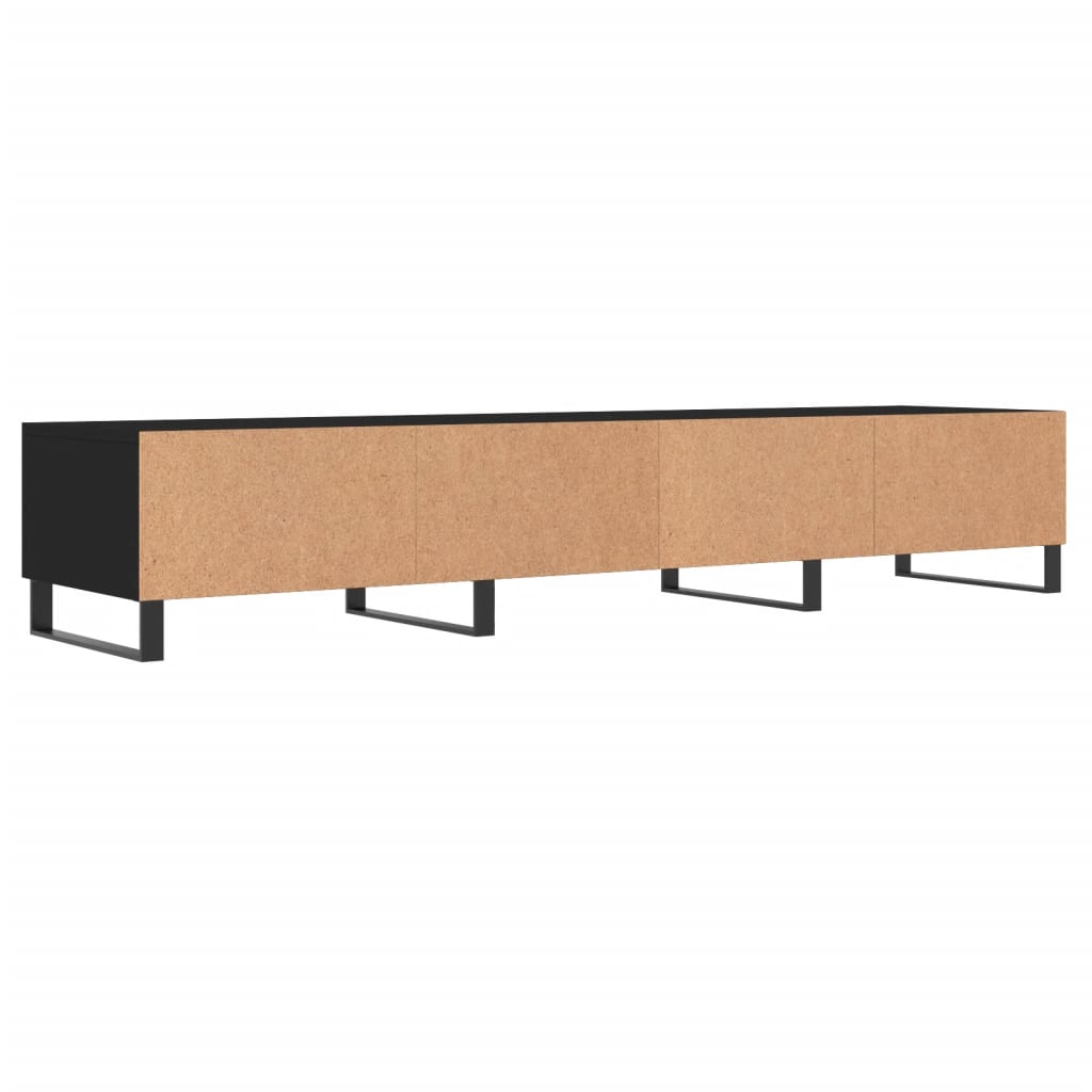 Móvel de TV 80x36x50 cm derivados de madeira preto