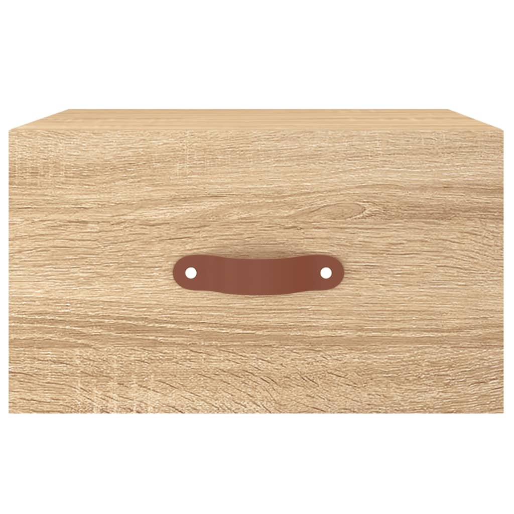 Mesa de cabeceira montagem na parede 35x35x20 cm cor sonoma