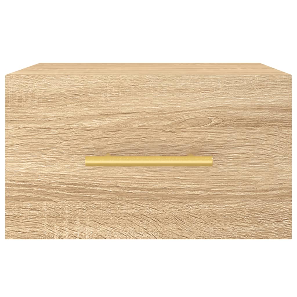 Mesa de cabeceira montagem na parede 35x35x20 cm cor sonoma