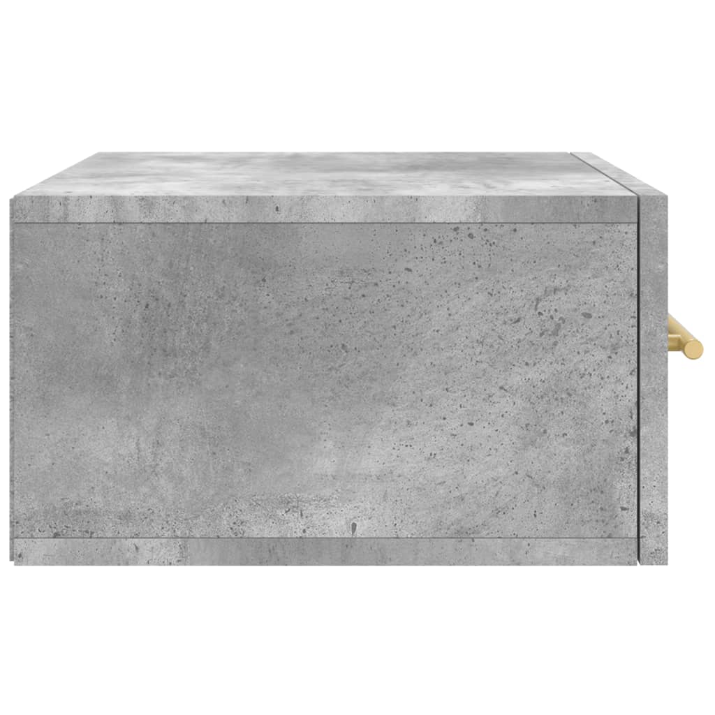 Mesas de cabeceira parede 2 pcs 35x35x20 cm cinza cimento