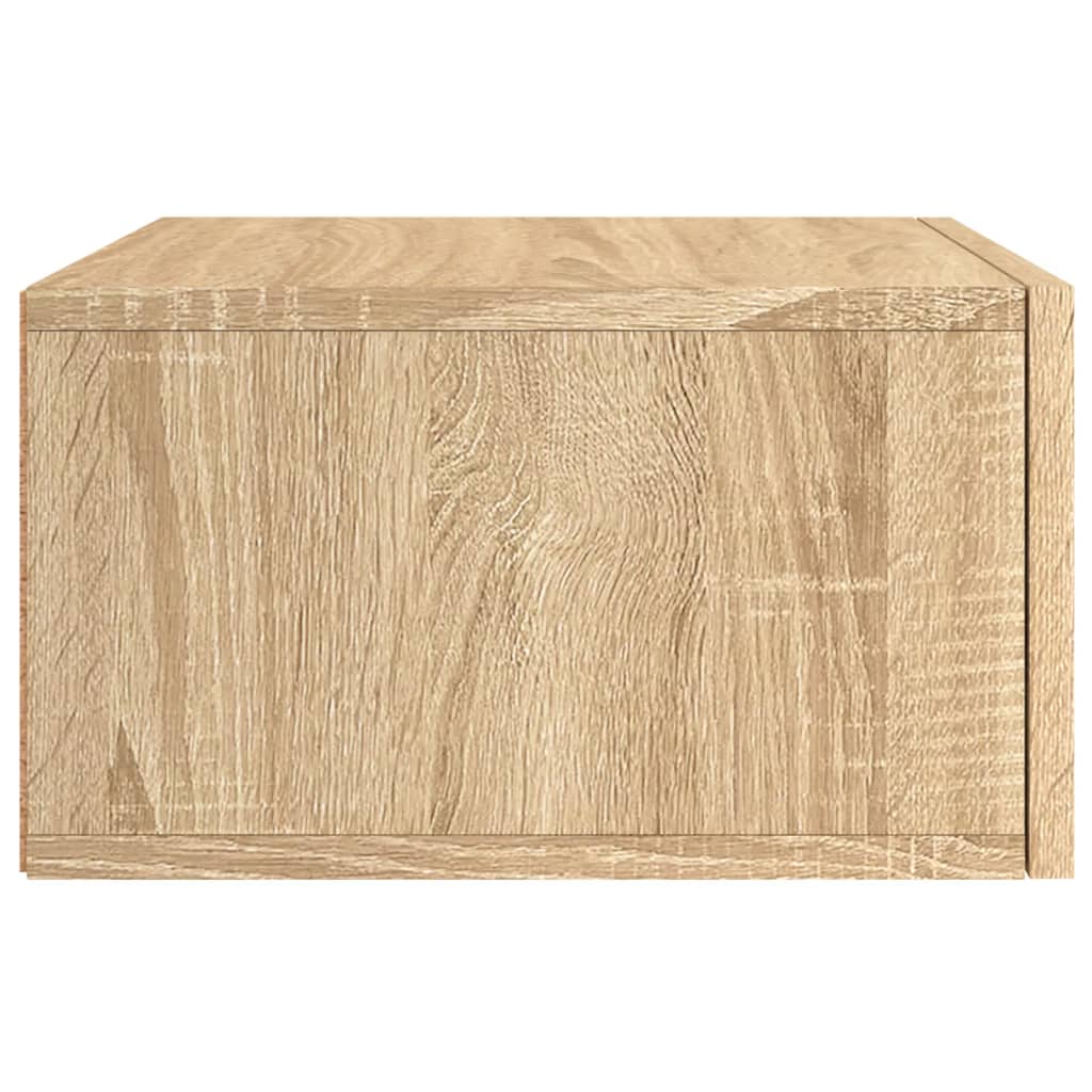 Mesa de cabeceira montagem na parede 35x35x20 cm cor sonoma