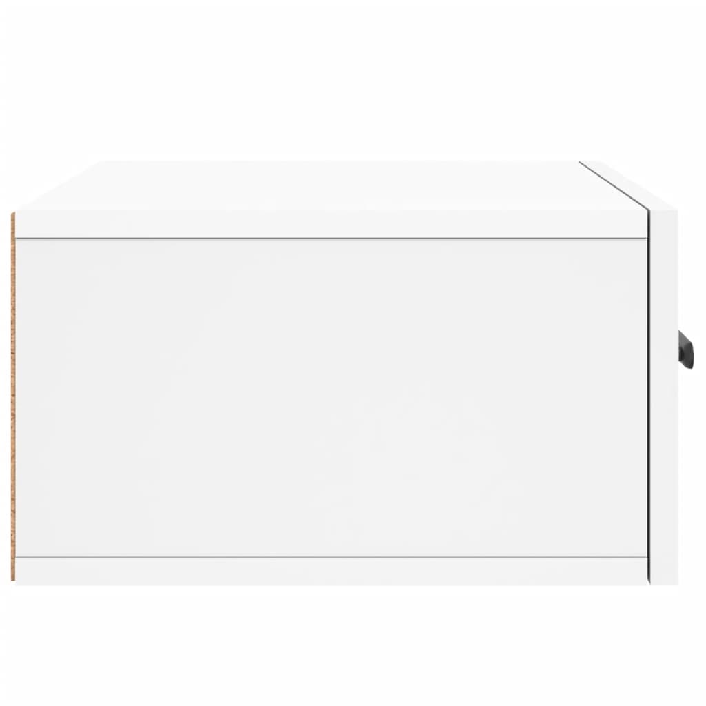 Mesa de cabeceira montagem na parede 35x35x20 cm branco
