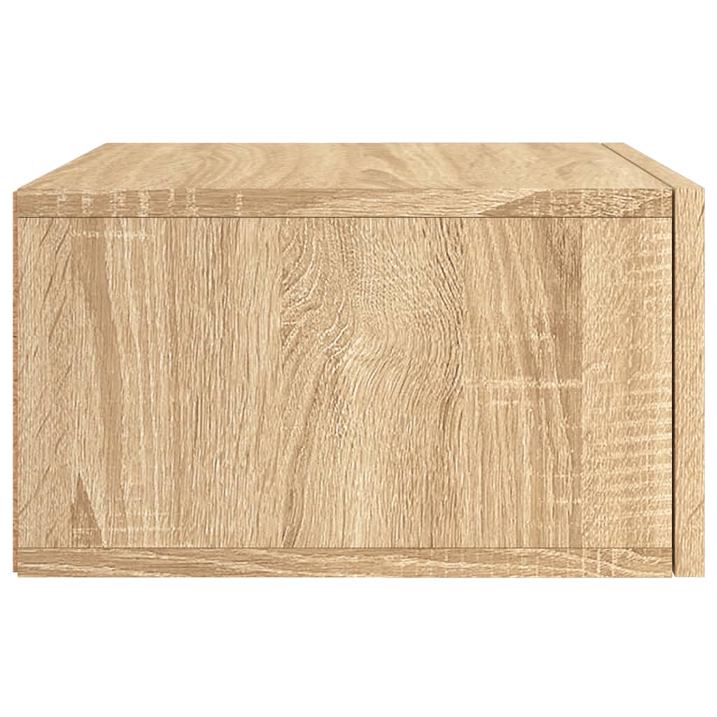 Mesa de cabeceira montagem na parede 35x35x20 cm cor sonoma