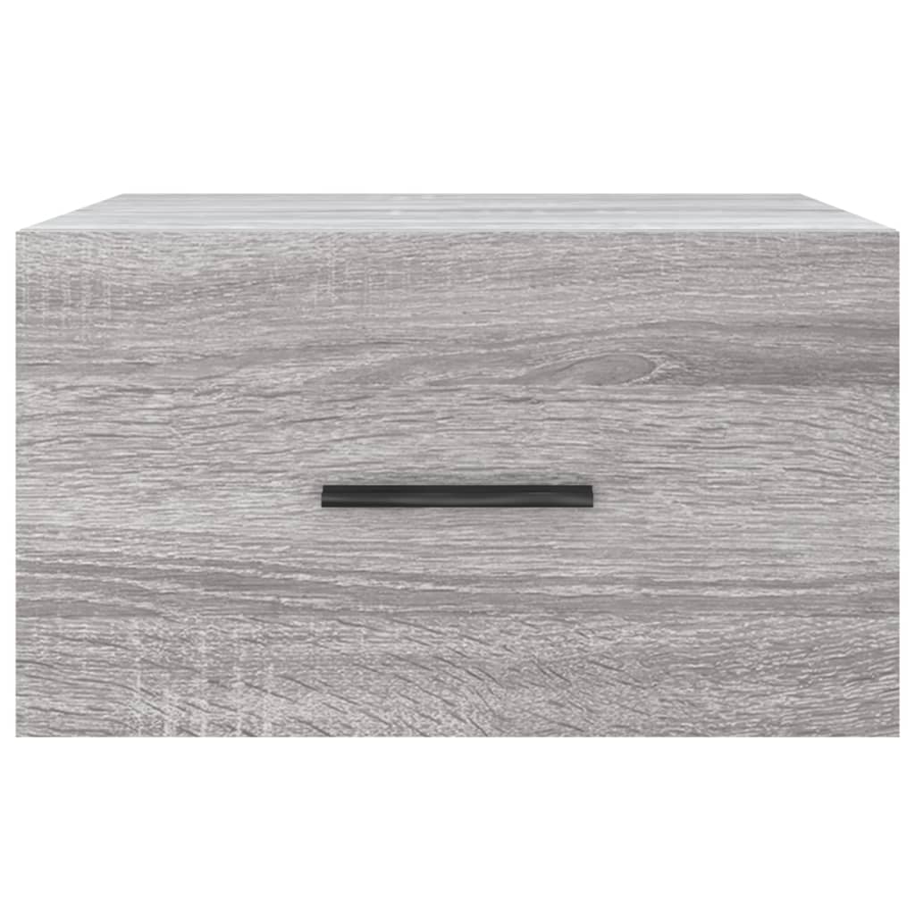 Mesa de cabeceira montagem na parede cinzento sonoma 35x35x20cm