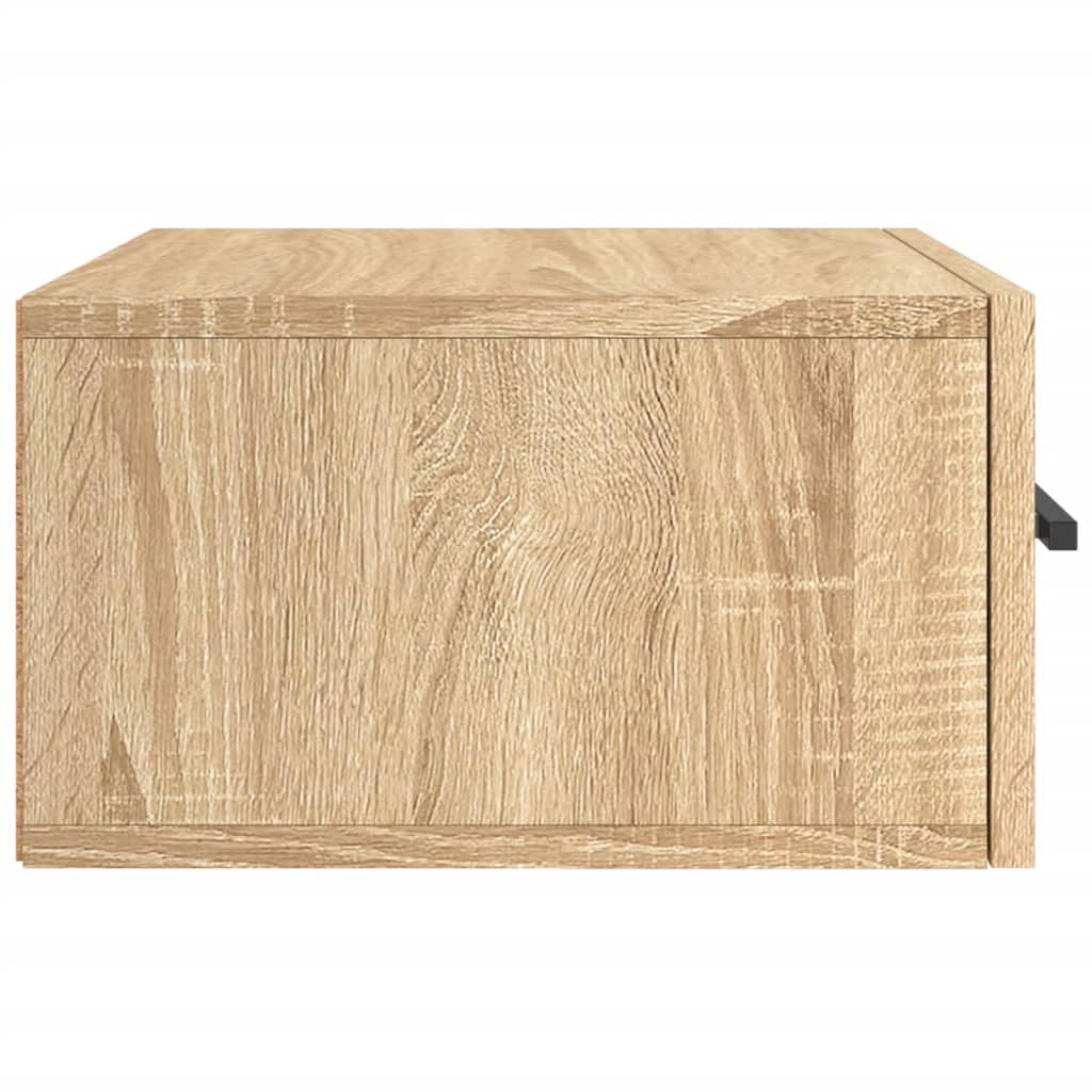 Mesa de cabeceira montagem na parede 35x35x20 cm cor sonoma
