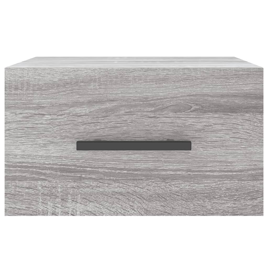 Mesa de cabeceira montagem na parede cinzento sonoma 35x35x20cm