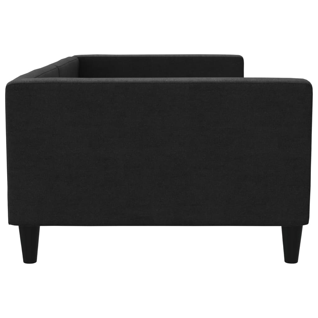 Sofá-cama 100x200 cm tecido preto