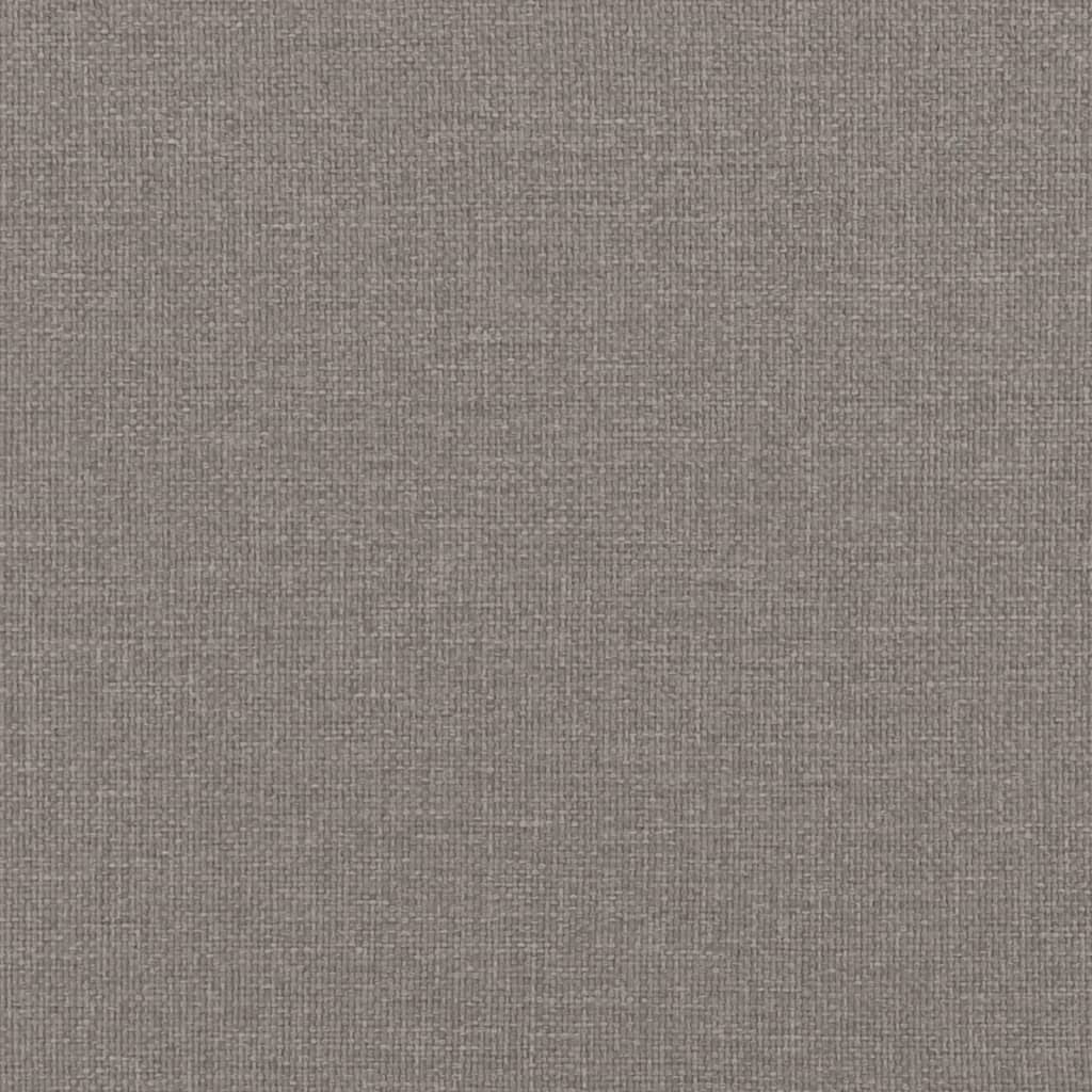 Sofá-cama 90x200 cm tecido cinzento-acastanhado
