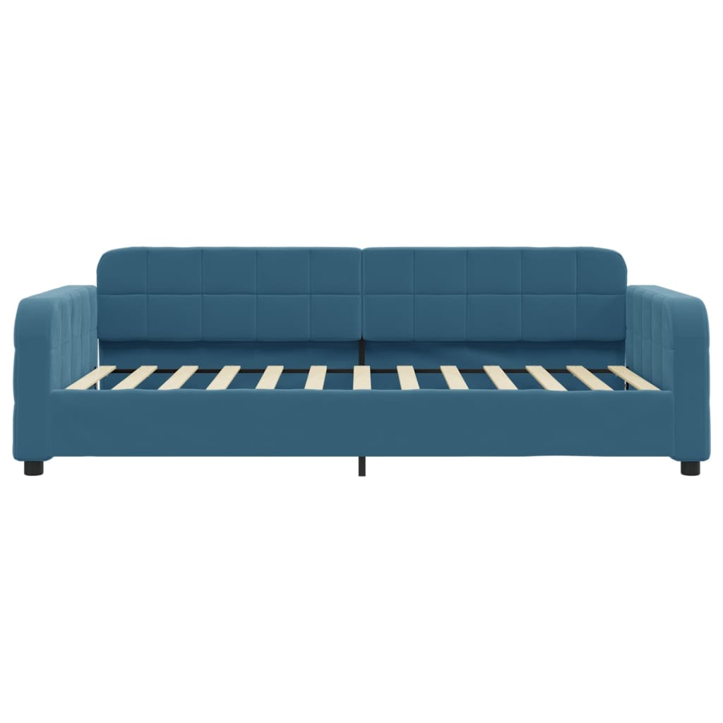 Sofá-cama 80x200 cm veludo azul