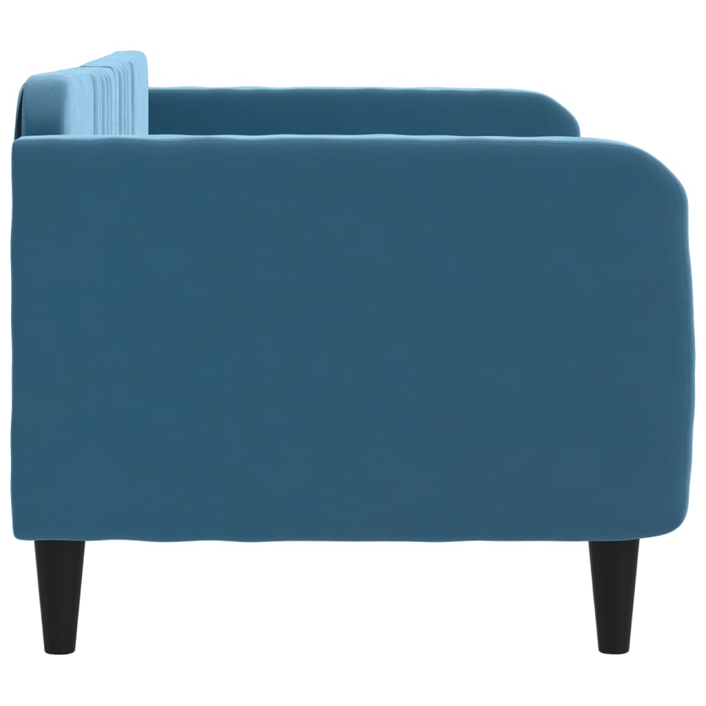 Sofá-cama 80x200 cm veludo azul