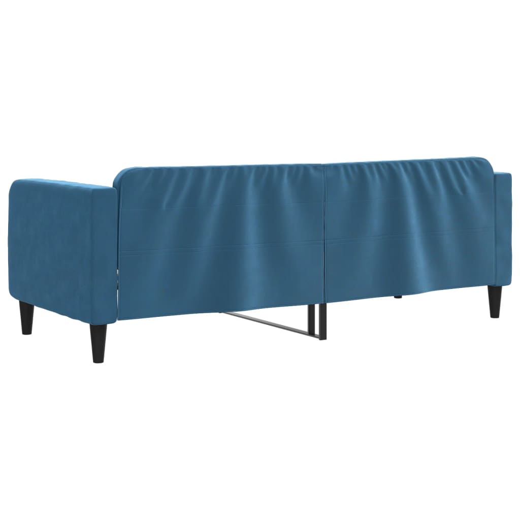 Sofá-cama 80x200 cm veludo azul