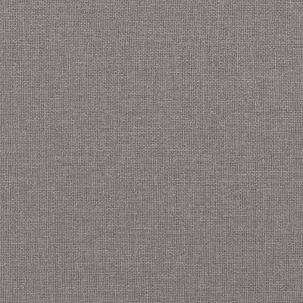 Sofá-cama 90x200 cm tecido cinzento-acastanhado