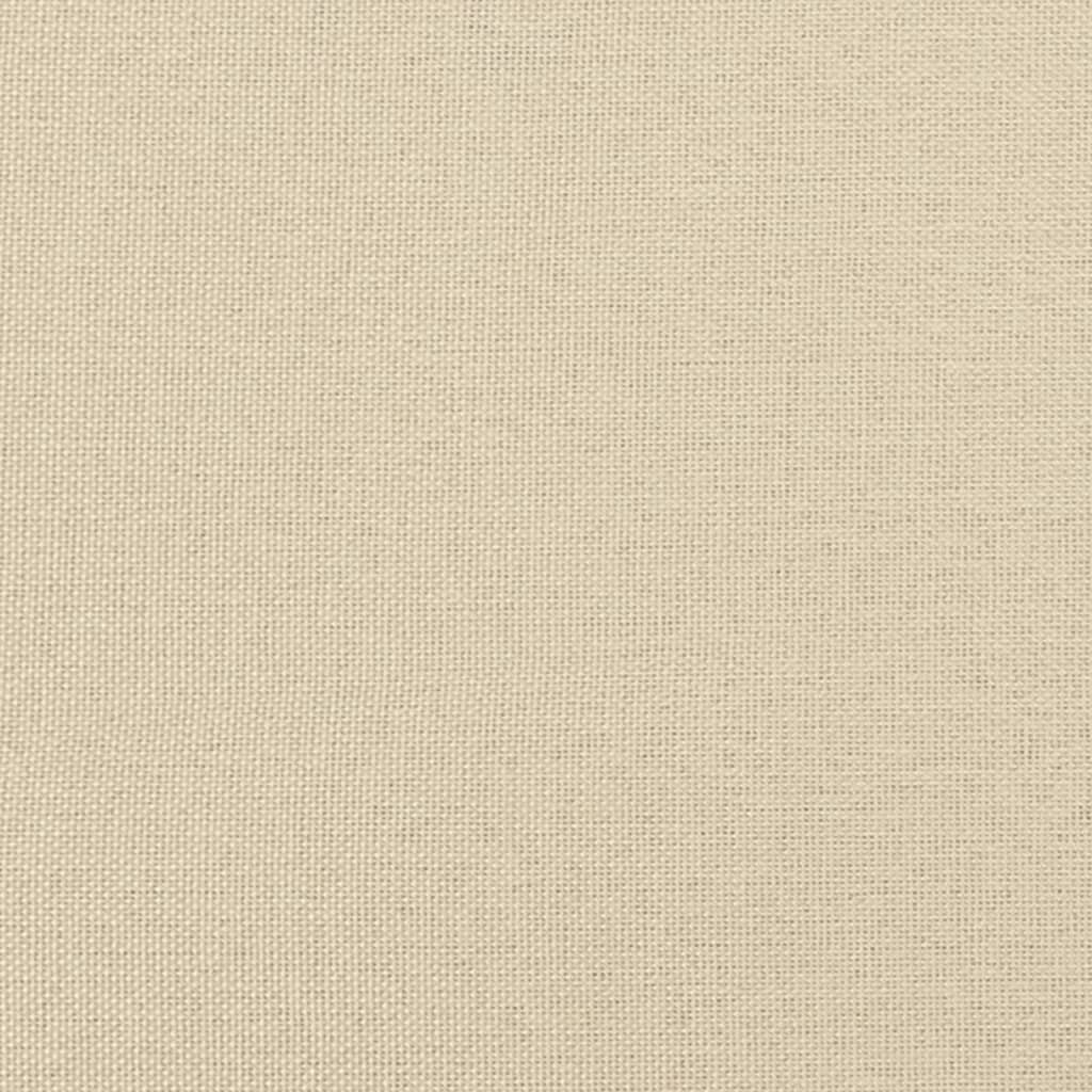 Sofá-cama 80x200 cm tecido cor creme