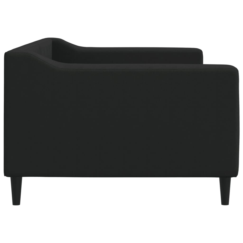 Sofá-cama 90x200 cm tecido preto