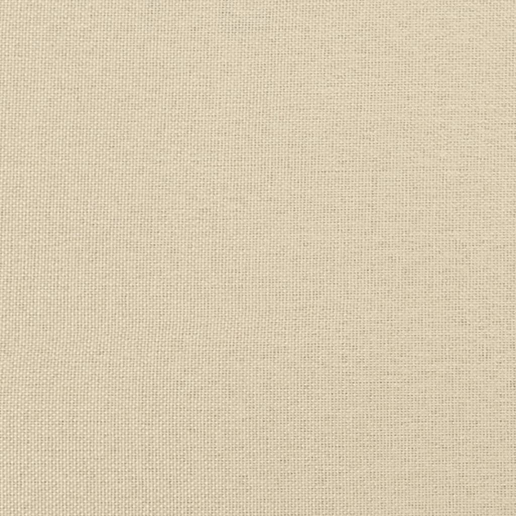 Sofá-cama 90x200 cm tecido cor creme