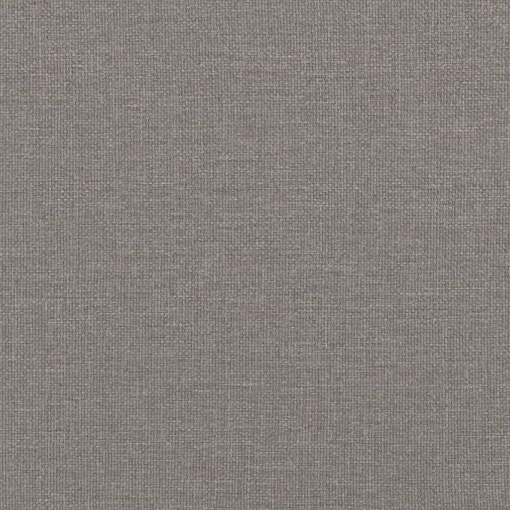 Sofá-cama 90x200 cm tecido cinzento-acastanhado
