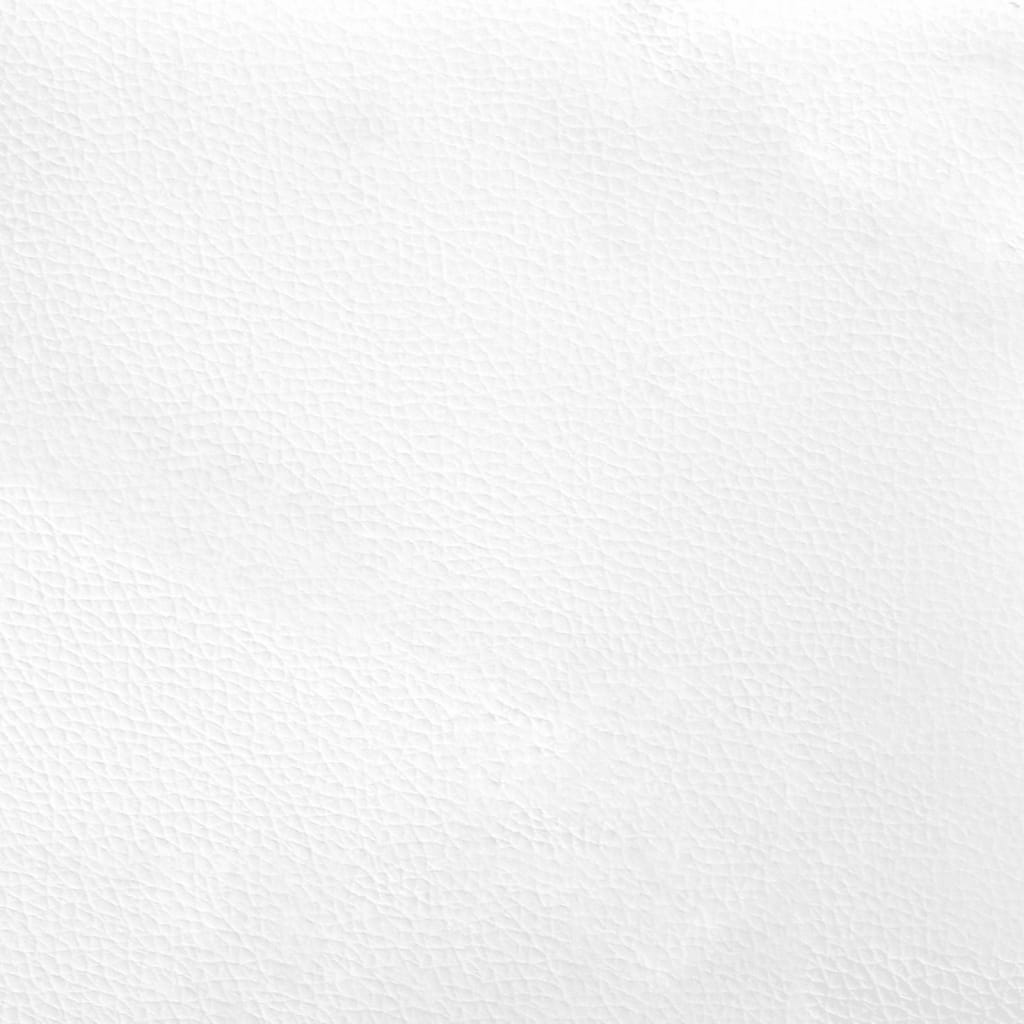 Sofá-cama 80x200 cm couro artificial branco